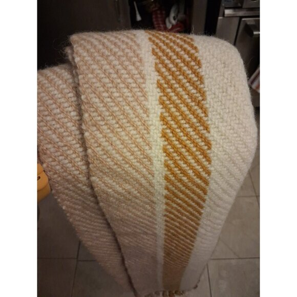 Hand Woven Nova Scotia Lunenberg Wool Scarf - Picture 1 of 5